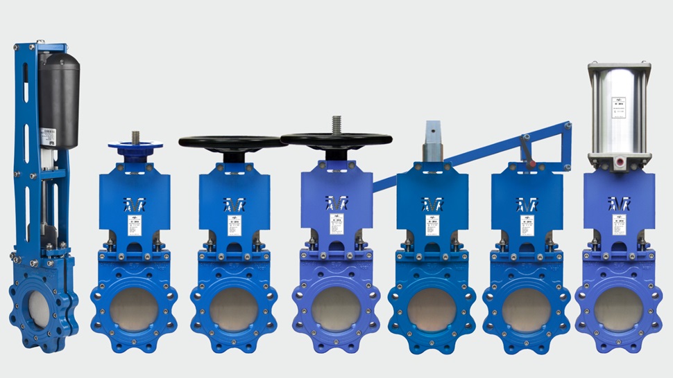 Selection of AVK knife gate valves