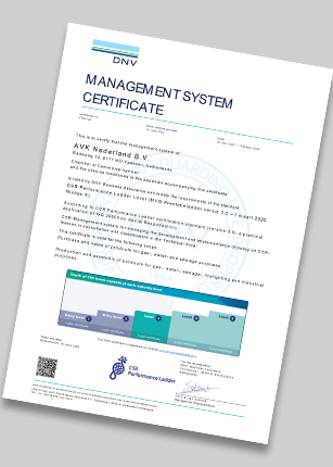 Certificate of approval - CSR Performance Ladder Level 4